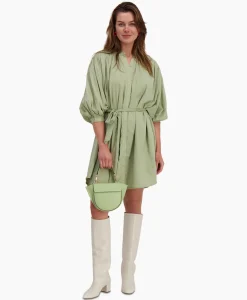 Sea Me Happy Mini Jurk Balloon Short Double Layered Licht Groen