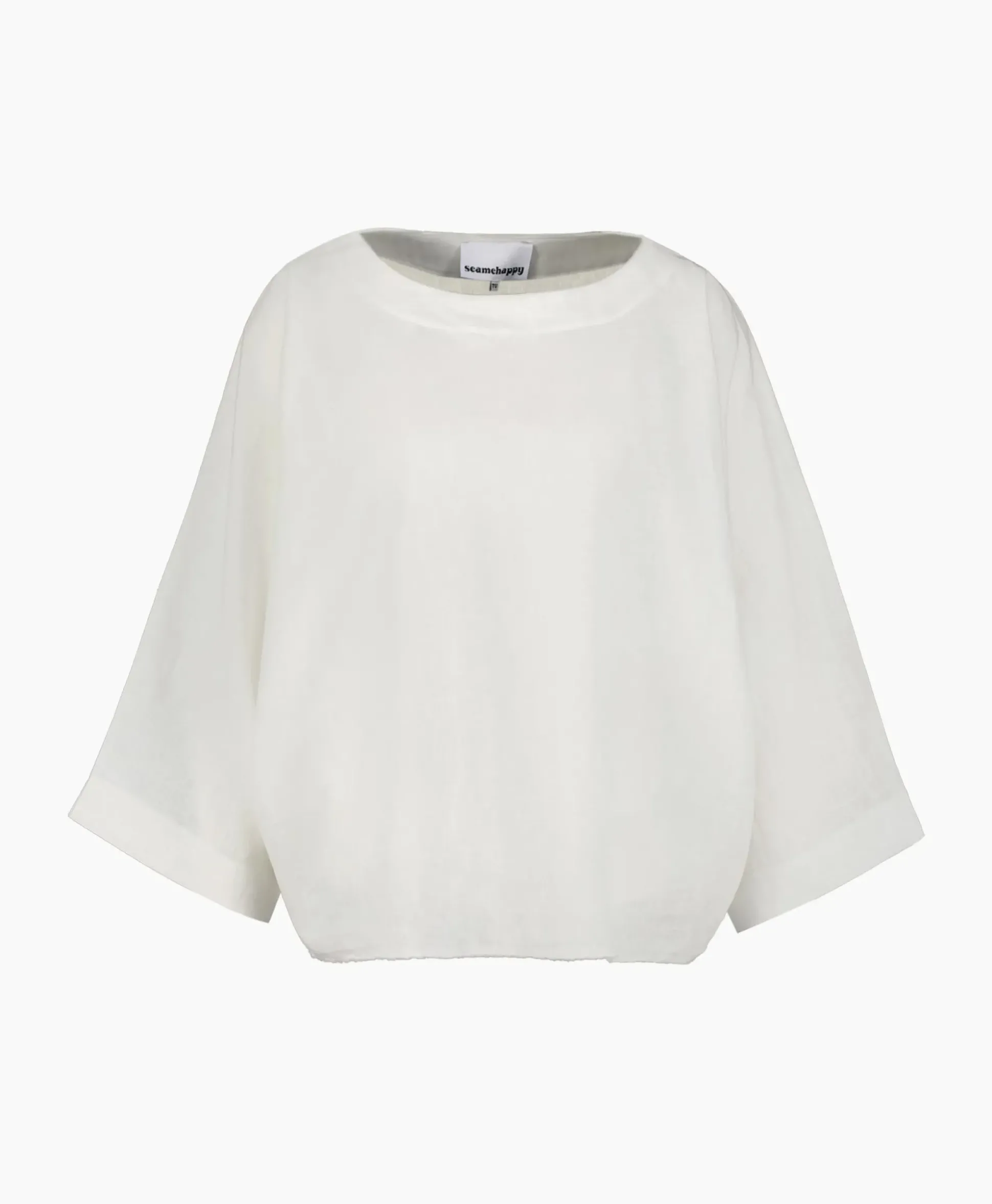 Sea Me Happy Top Moorea Linen Off White