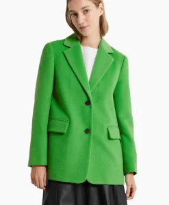 Selected Femme Blazer Sasja Wool B Groen