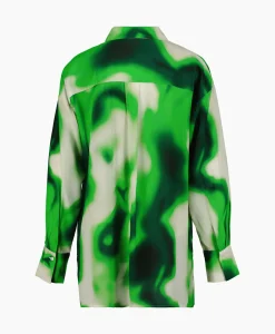 Selected Femme Blouse Claudine Ls Shirt B Groen