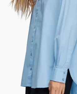 Selected Femme Blouse Dina-Sanni Ls Shirt Noos Blauw