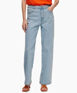 Selected Femme Jeans Alice-N Hw Wide Lon Sky Blue Jea Licht Blauw