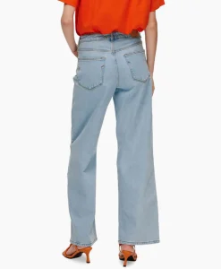 Selected Femme Jeans Alice-N Hw Wide Lon Sky Blue Jea Licht Blauw