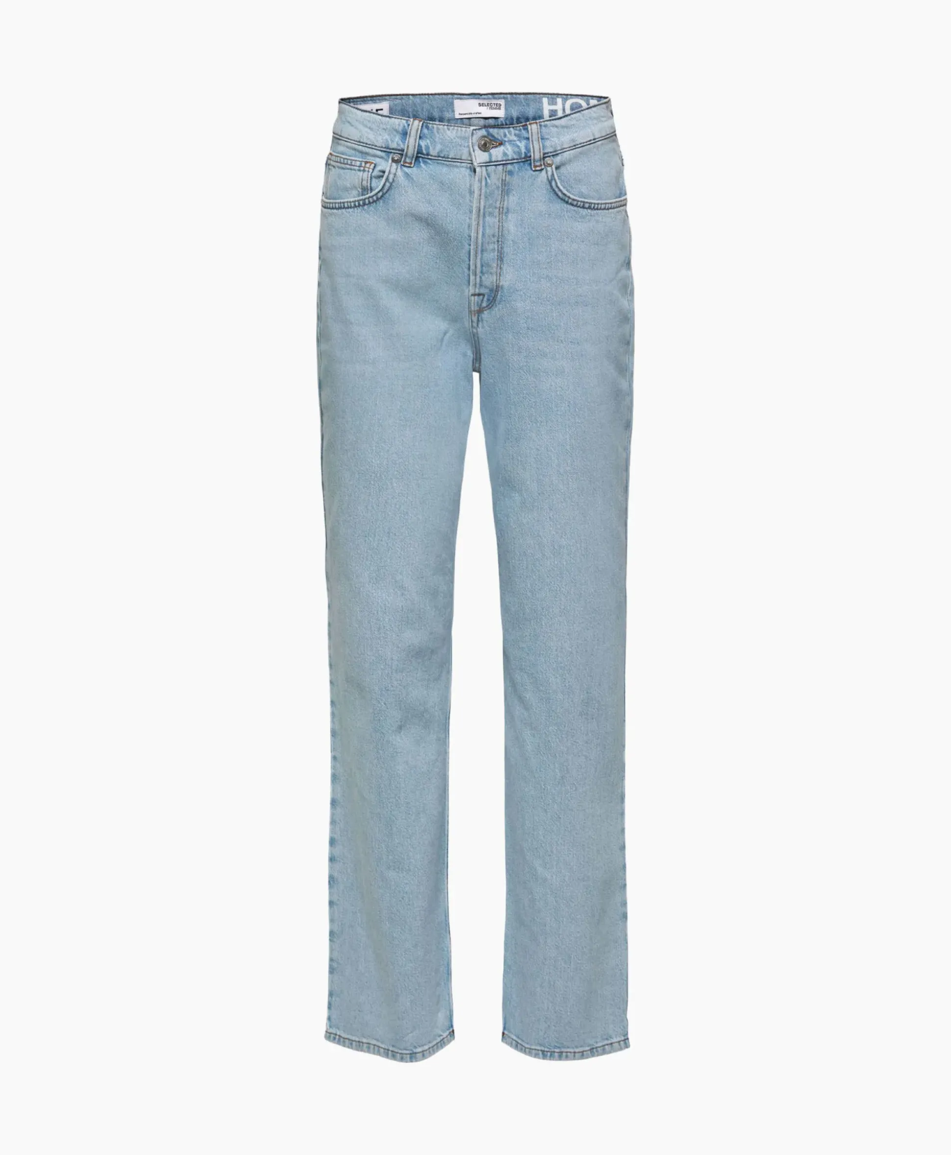 Selected Femme Jeans Alice-N Hw Wide Lon Sky Blue Jea Licht Blauw