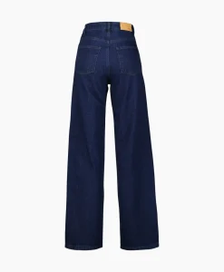 Selected Femme Jeans Marley-Bea Hw Mid Blue Wide Jean Blauw