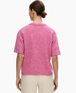 Selected Femme Pullover Maline-Liliana 2/4 Knit O-Neck N Roze