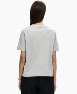 Selected Femme Selected Femme T-Shirt Essential Ssboxy Tee Noos Licht Grijs