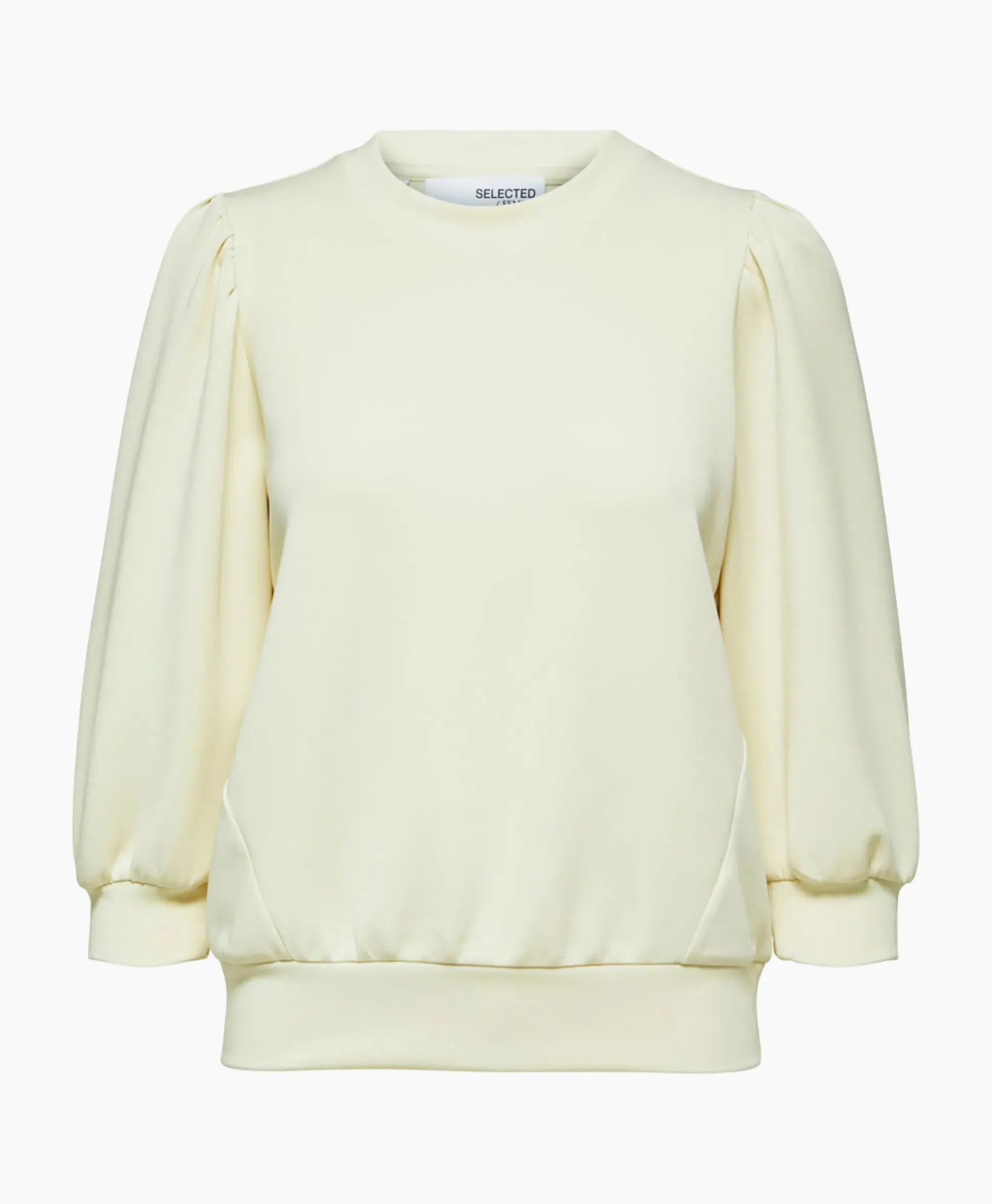 Selected Femme Sweater Tenny 3/4 Sweat Top Noos Wit