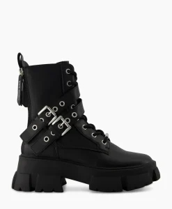 Steve Madden Enkellaars Traction Zwart