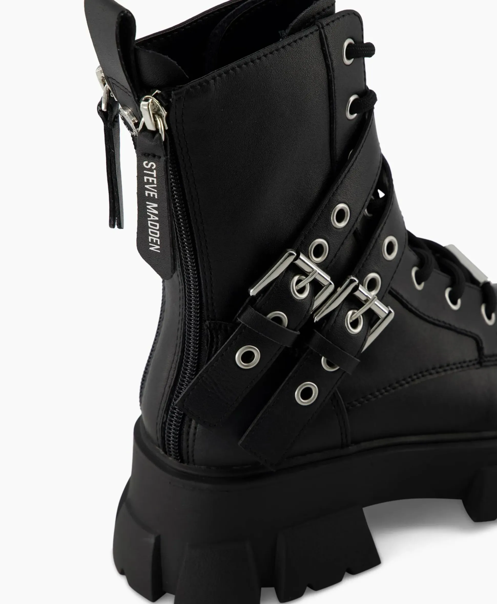 Steve Madden Enkellaars Traction Zwart