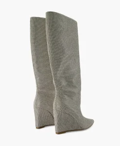 Steve Madden Lange Laars Showout R Zilver