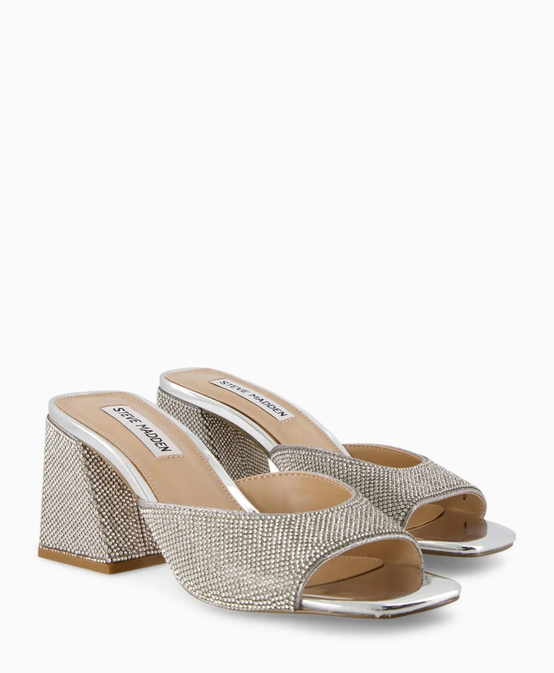 Steve Madden Sandaal Met Hak Glowing-R Zilver