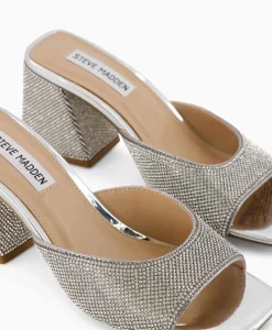 Steve Madden Sandaal Met Hak Glowing-R Zilver