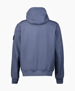 Stone Island Softshell Jas 40227 Donker Blauw