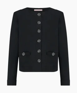Studio Anneloes Blazer Janet Bonded Zwart Dessin