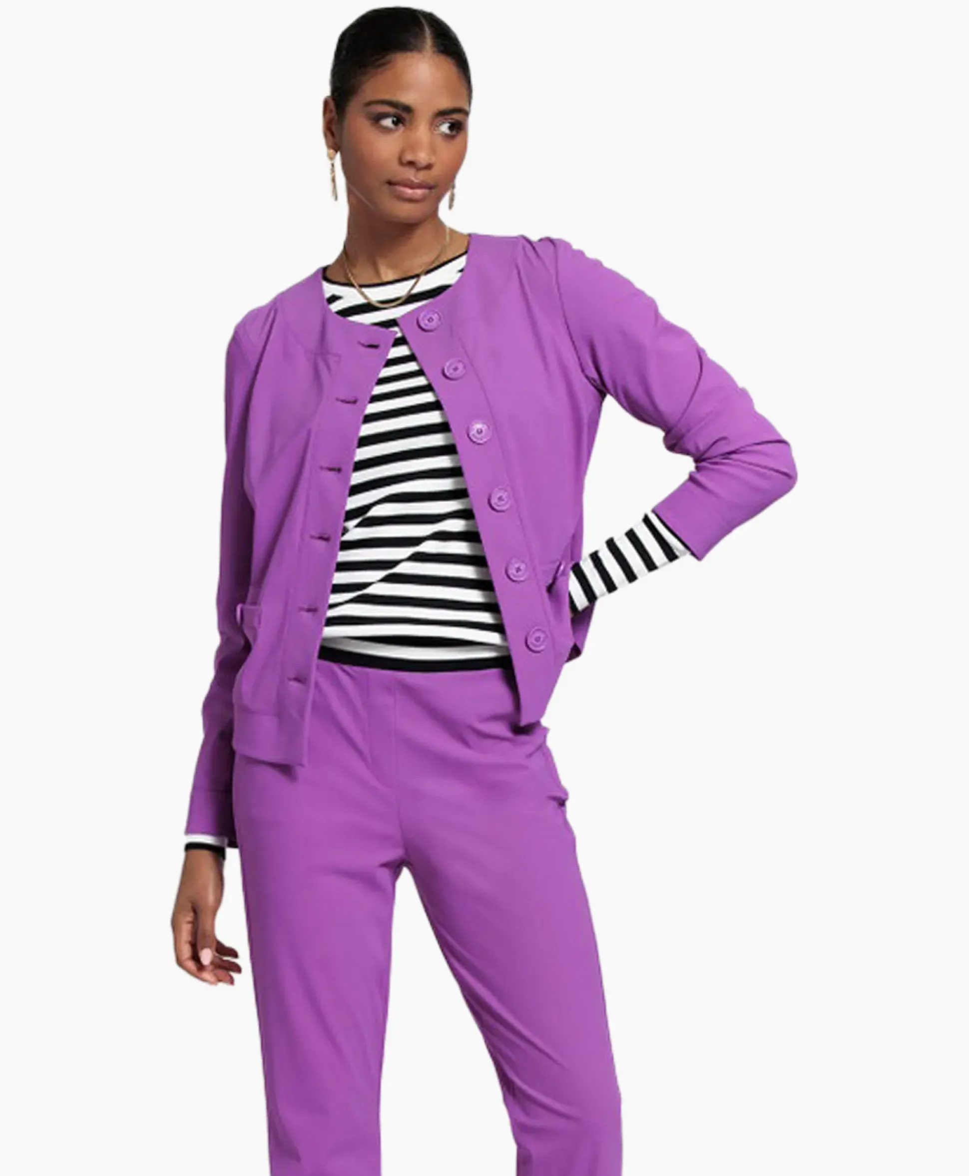 Studio Anneloes Blazer Janet Bonded Paars