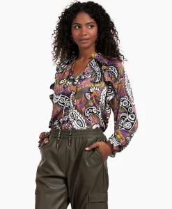 Studio Anneloes Blouse Revelin Voile Paisley Combo L