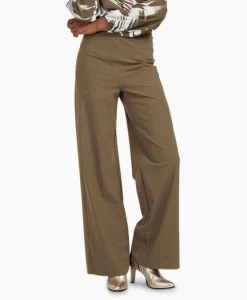 Studio Anneloes Broek Alex Bonded Trousers Bruin Dessin