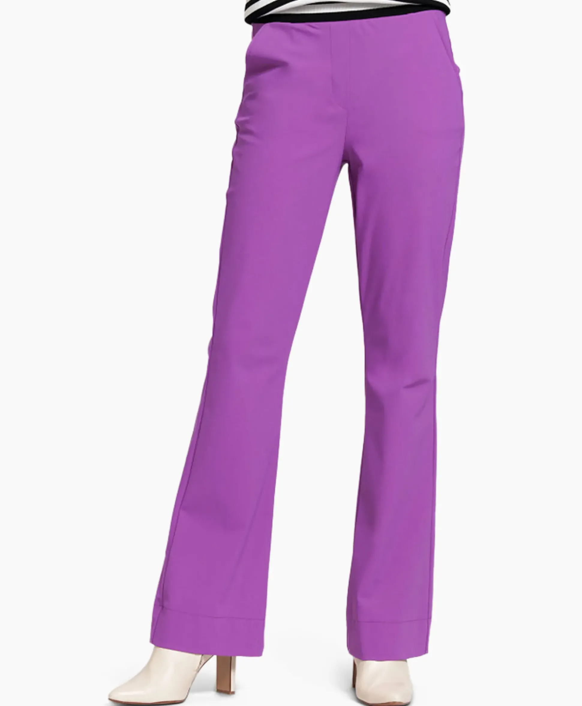 Studio Anneloes Broek Flair Bonded Trousers Paars