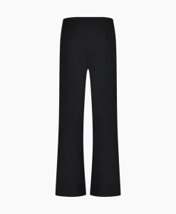 Studio Anneloes Broek Jessy Bonded Button Trousers Zwart Dessin