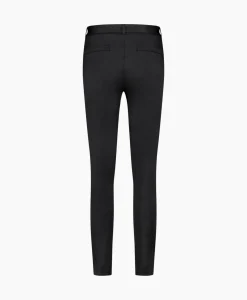 Studio Anneloes Broek Katlyn Shiny Bnd Trousers Zwart