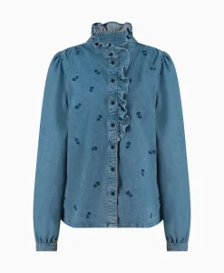 Studio Anneloes Broek Lola Embroidery Denim Blouse Jeans