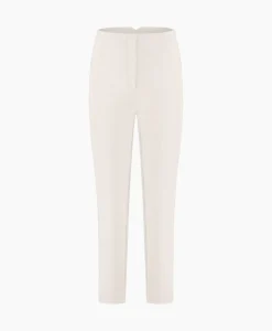 Studio Anneloes Broek Nine Shiny Bonded Trousers Off White
