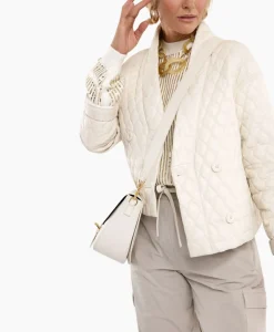 Studio Anneloes Jack James Quilted Leather Jacket Off White