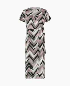 Studio Anneloes Jurk Juno Satin Wrap Dress Ecru