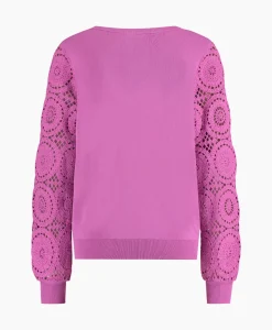 Studio Anneloes Pullover Dinah Crochet Roze