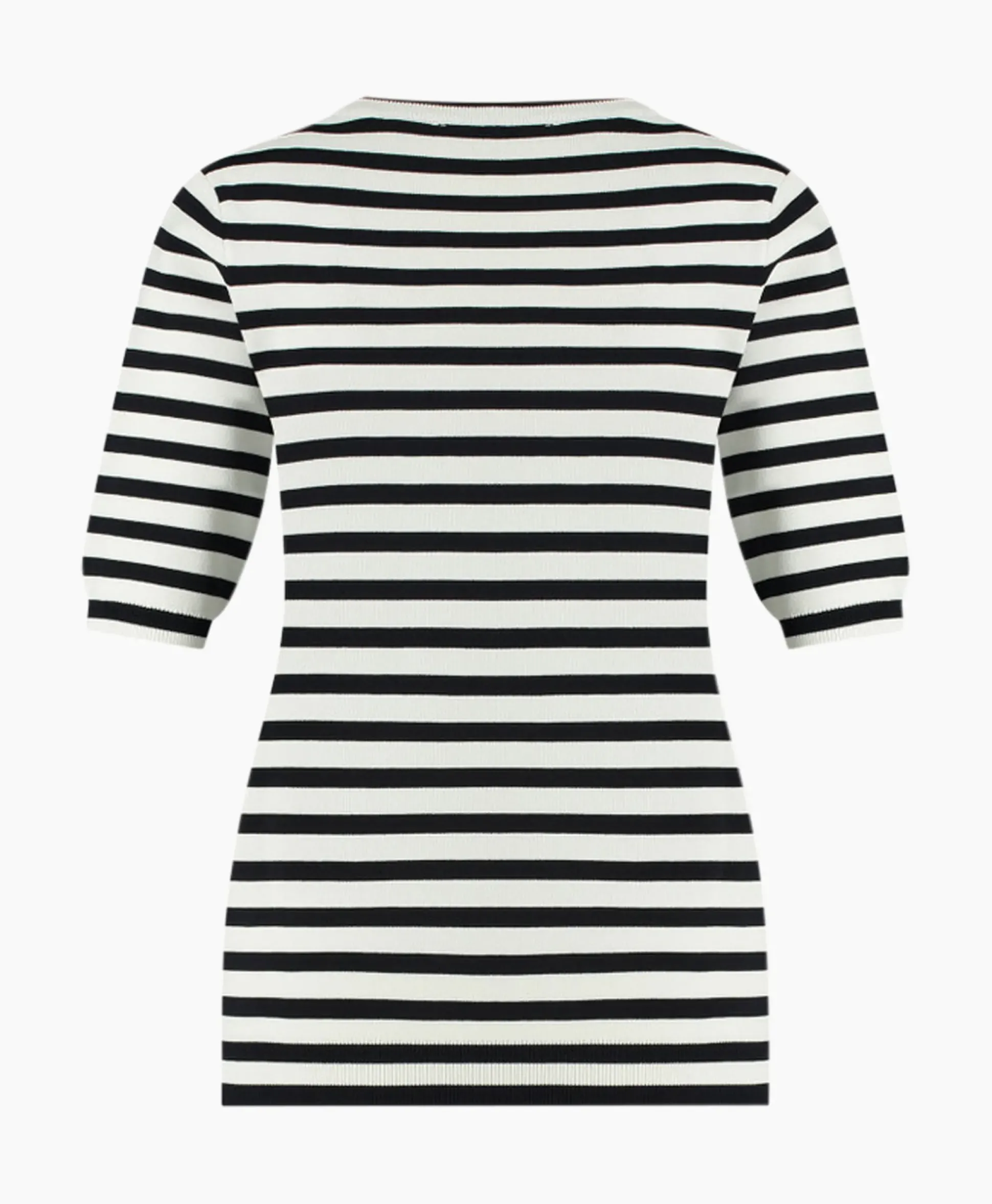 Studio Anneloes Pullover Luna Stripe Short Slv Ecru