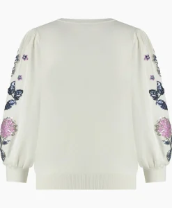 Studio Anneloes Pullover Hollie Embroidery Ecru