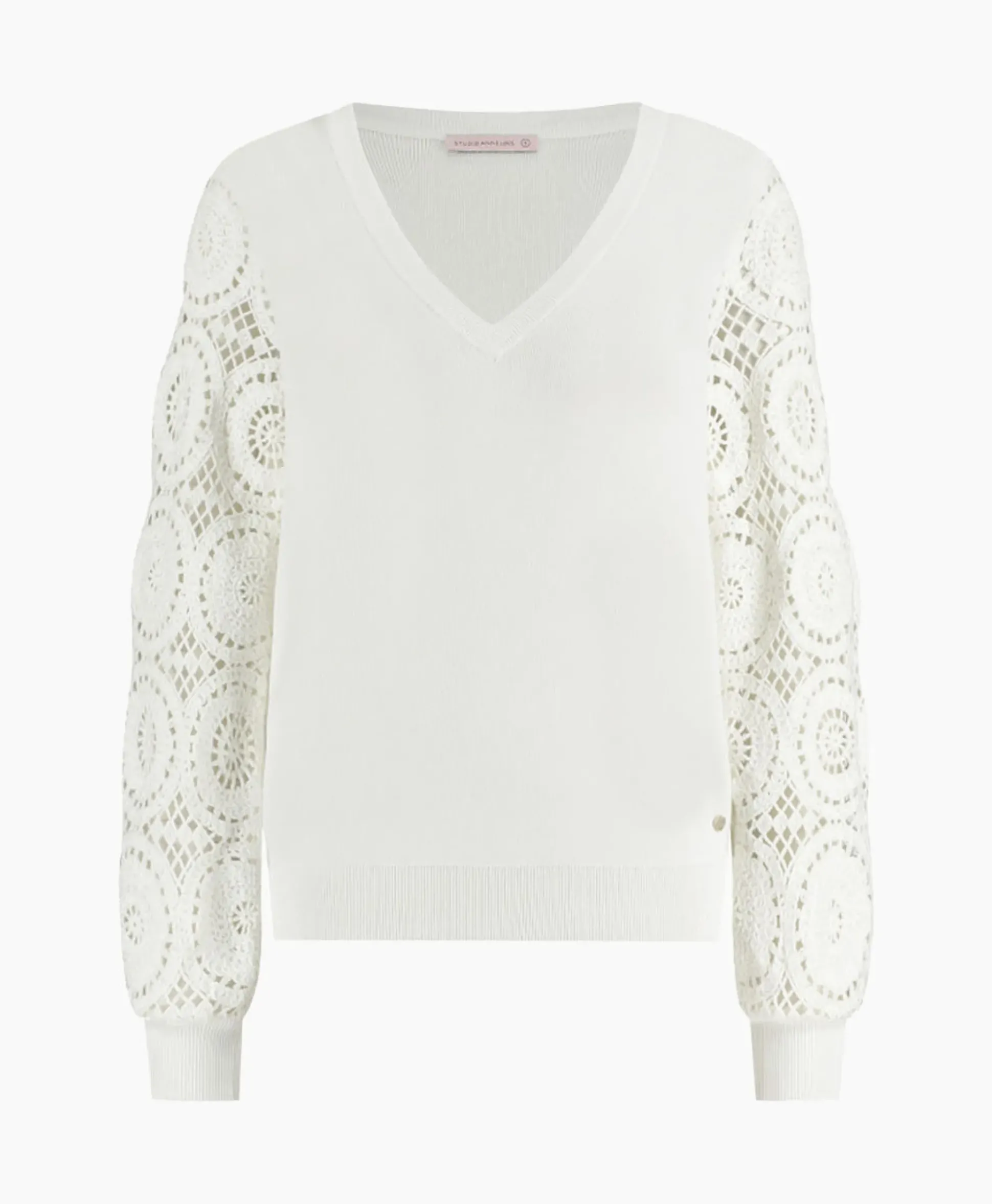 Studio Anneloes Pullover Dinah Crochet Off White