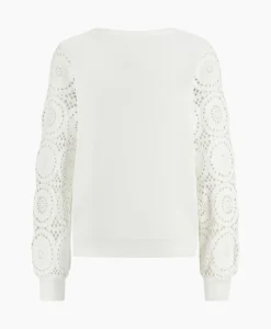 Studio Anneloes Pullover Dinah Crochet Off White