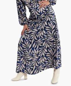 Studio Anneloes Rok Janou Satin Flower Skirt Blauw