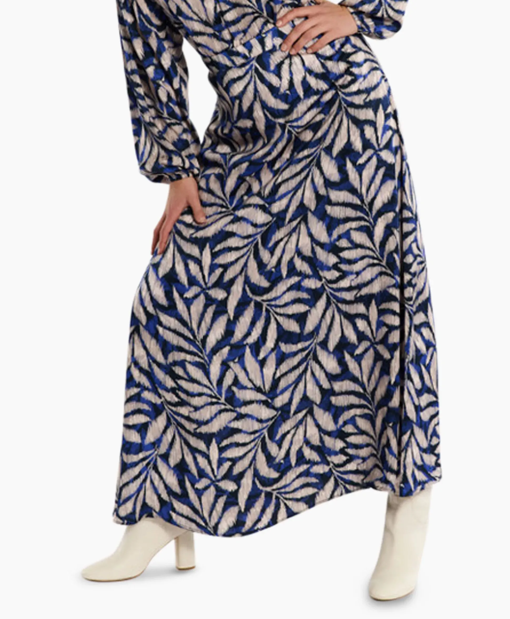 Studio Anneloes Rok Janou Satin Flower Skirt Blauw