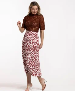 Studio Anneloes Rok Yfke Ornament Skirt Bruin Dessin
