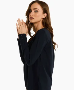 Studio Anneloes Top & T-Shirt Lesley Shirt Donker Blauw