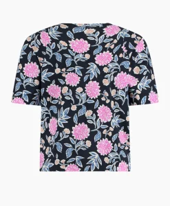 Studio Anneloes Top & T-Shirt Lott Flower Tee Roze