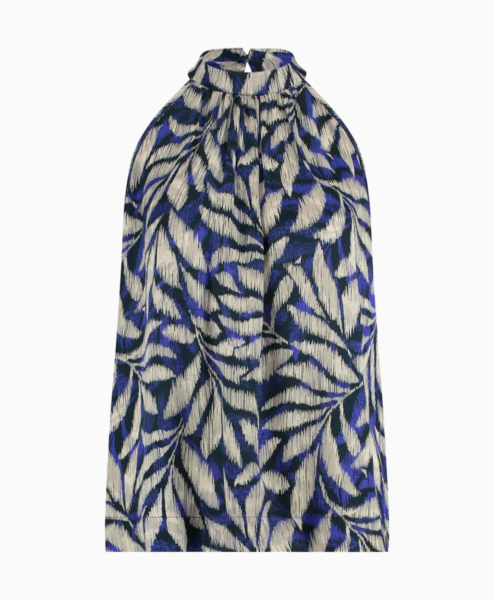 Studio Anneloes Top Sara Satin Big Flower Blauw
