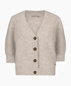 Studio Anneloes Vest Mandy Mohair Cardigan Zand