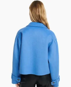 Studioar By Arma Mantel Catalana Wool Blend Blauw