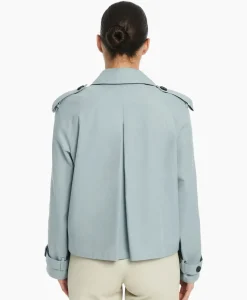 Studioar By Arma Mantel Samora Cotton Twill Blauw