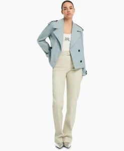 Studioar By Arma Mantel Samora Cotton Twill Blauw