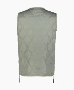 Taion Bodywarmer Military W-Zip V Neck Down Donker Groen