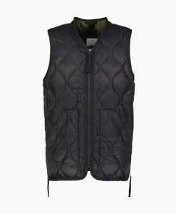 Taion Bodywarmer Military V Neck Zwart