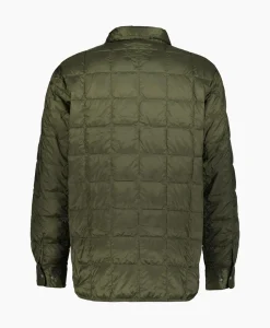 Taion Jack W-Pocket Down Shirts Donker Groen