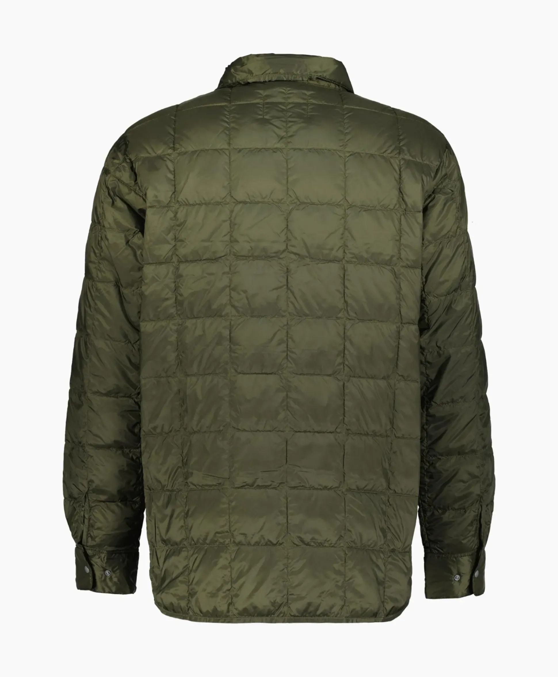 Taion Jack W-Pocket Down Shirts Donker Groen