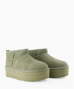 Ugg Enkellaars W Classic Ultra Mini Platform Groen