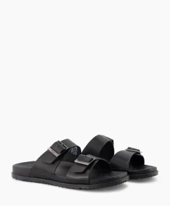 Ugg Sandaal Wainscott Buckle Slide Black Jeans
